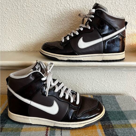 Nike Dunk Mens High Premium Brown Casual Sneaker Mens Shoes Size 8 Sporty Y2K - Picture 2 of 16